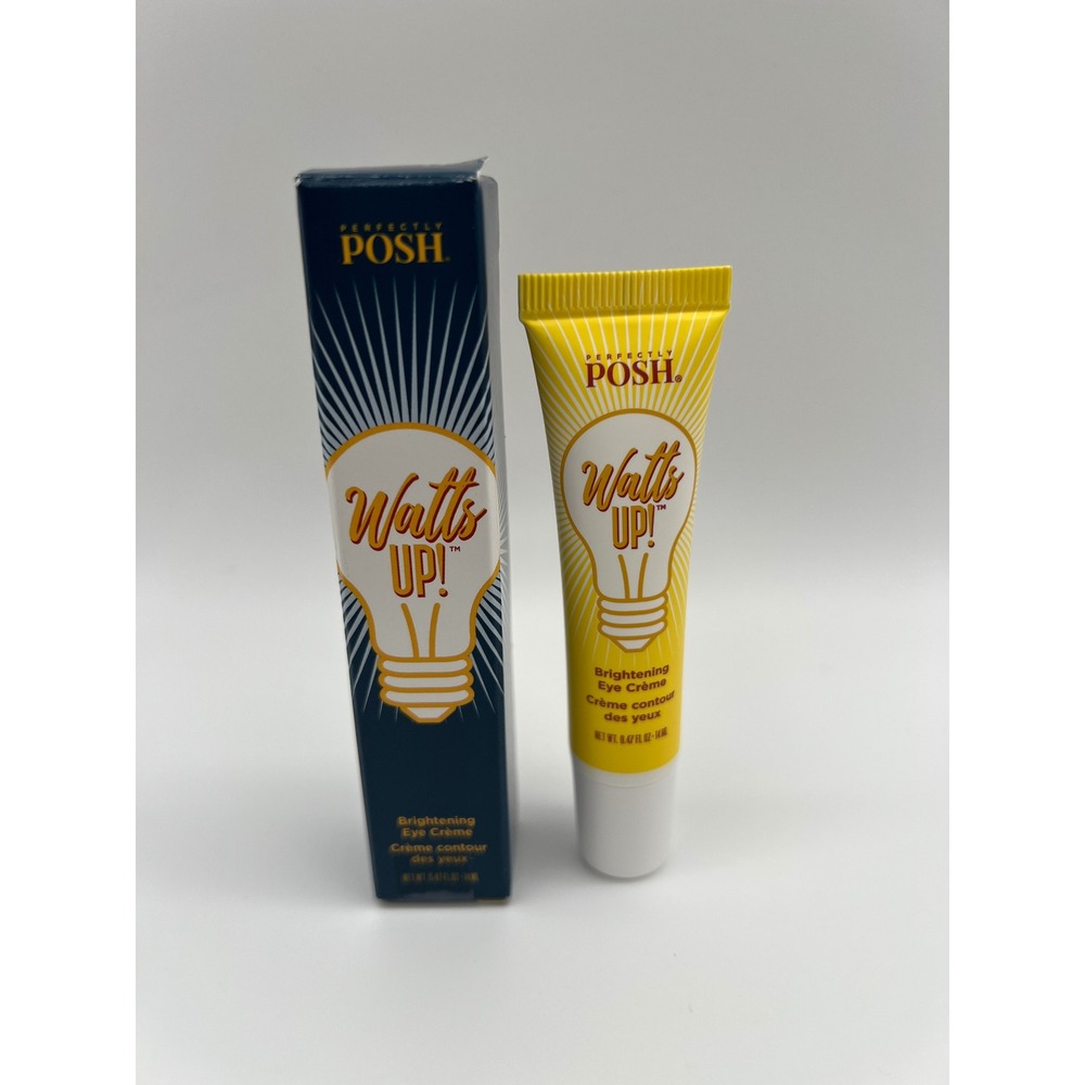 Perfectly Posh Watts Up! Brightening Eye Creme 0.47 fl oz Hyaluronic Acid Vegan